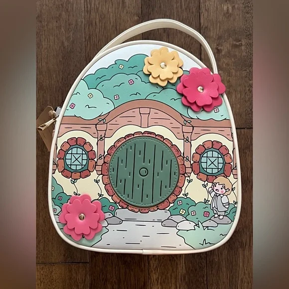 Bioworld Hobbit House Bag with Floral Accents - Picture 1 of 5